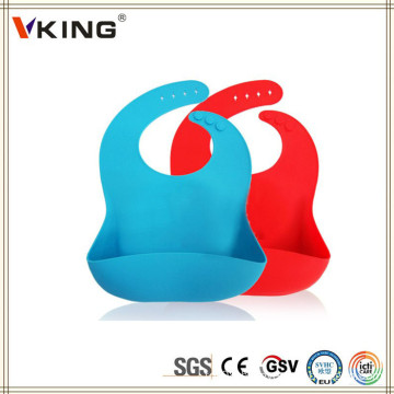 High Quality Silicone Baby Bibs with Crumb Catche
